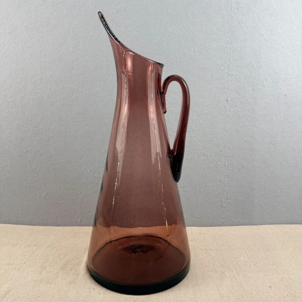 Blenko 976‎ Amethyst Glass Pitcher 18